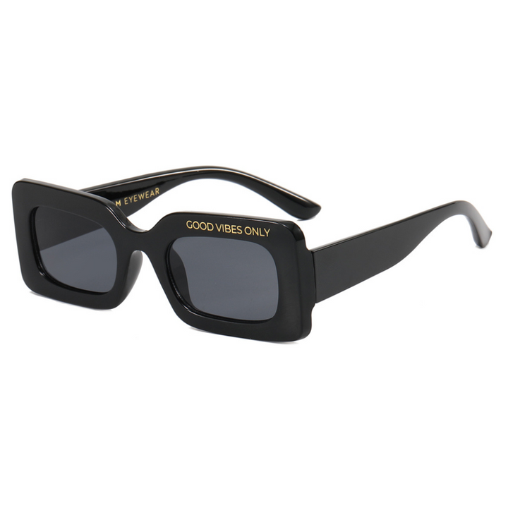 Good Vibes Sunglasses | Black - Gleam Eyewear | Blue Light Blocking Glasses