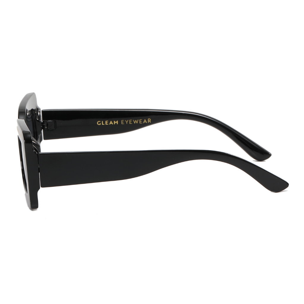 Good Vibes Sunglasses | Black - Gleam Eyewear | Blue Light Blocking Glasses