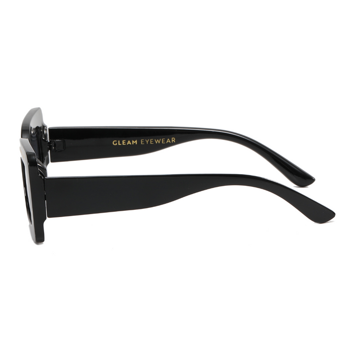 Good Vibes Sunglasses | Black - Gleam Eyewear | Blue Light Blocking Glasses