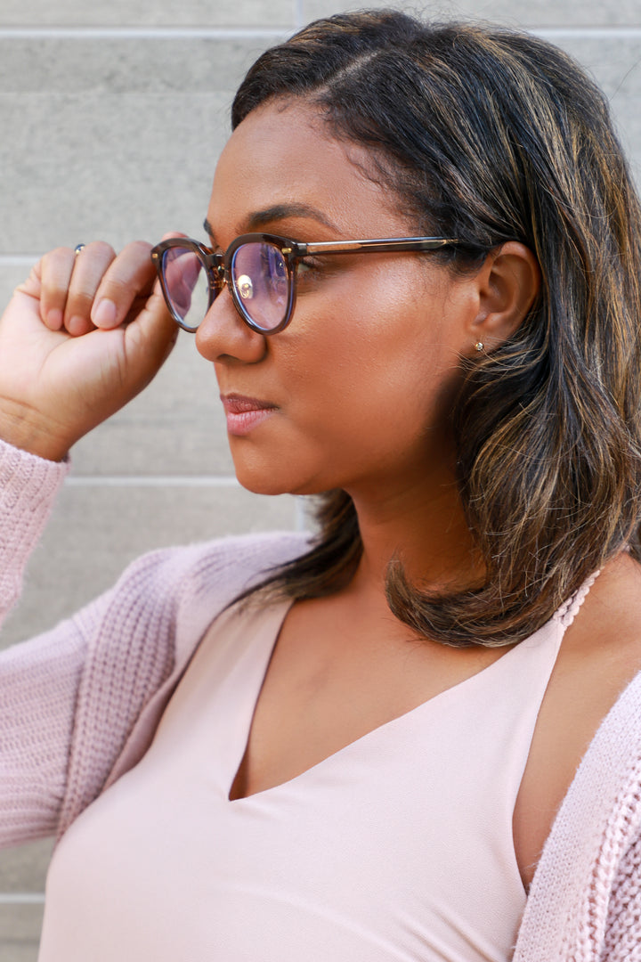 KATHERINE | Brown - Gleam Eyewear | Blue Blocking Glasses