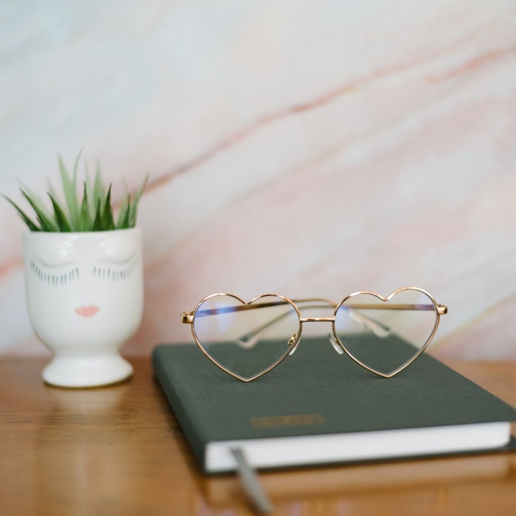 Blue light Blocker Heart Shaped love glasses