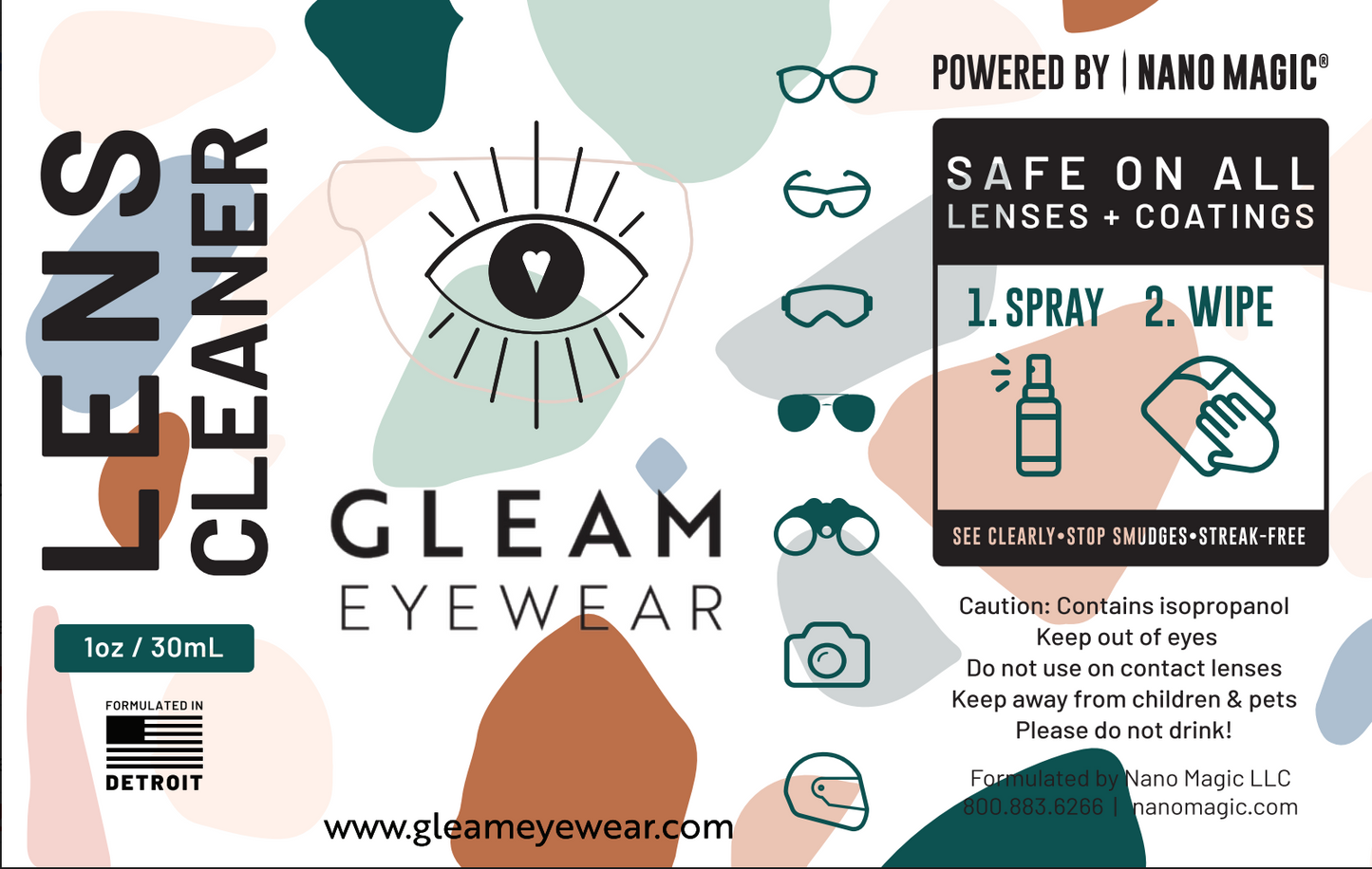 GLEAM | Lens Cleaner - Gleam Eyewear | Blue Light Blocking Glasses