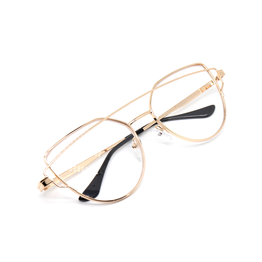 FRIDA | Gold - Gleam Eyewear | Blue Blocking Glasses