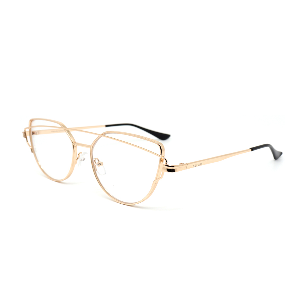 FRIDA | Gold - Gleam Eyewear | Blue Blocking Glasses